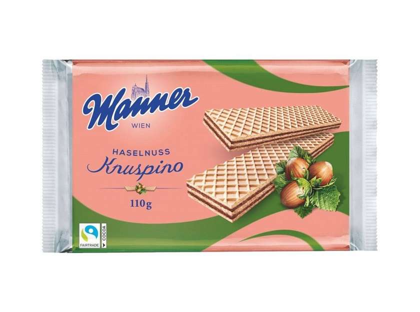 Manner oplatky knuspino Haselnuss 110g