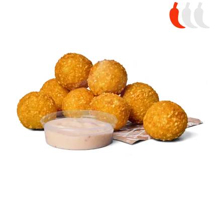 SPICY CHEESE BALLS 8 PCS. + DIP