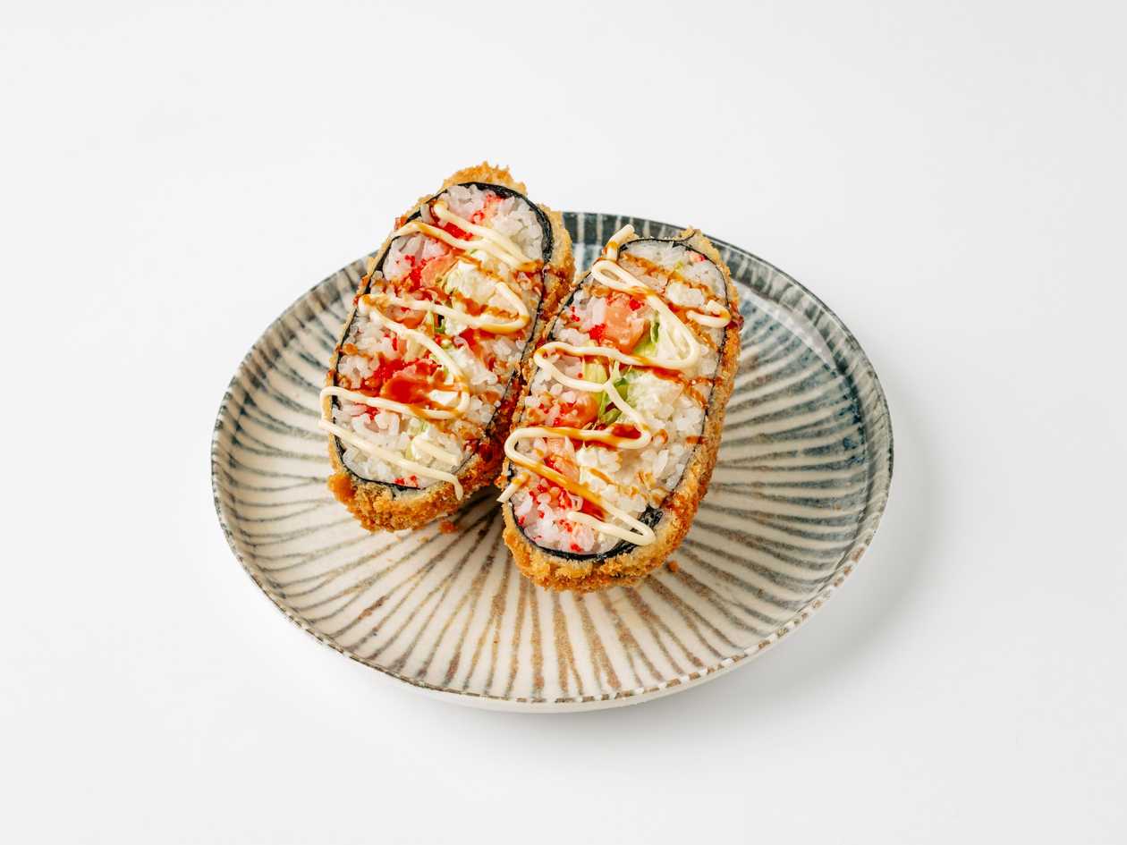 Sushi Burger with Salmon