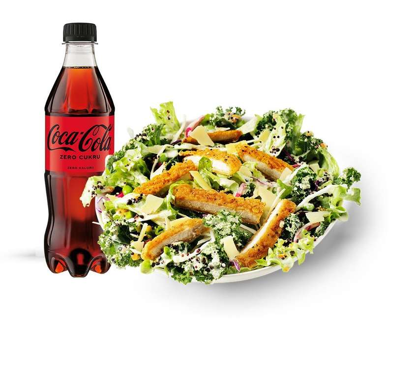 Green Kale Ceasar Salad meal