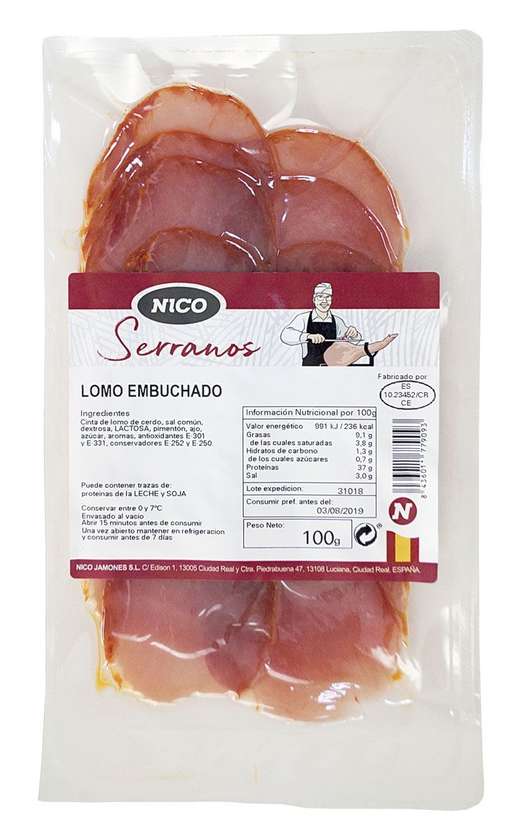 Нарізка NICO LOMO EMBUCHADO  100 г