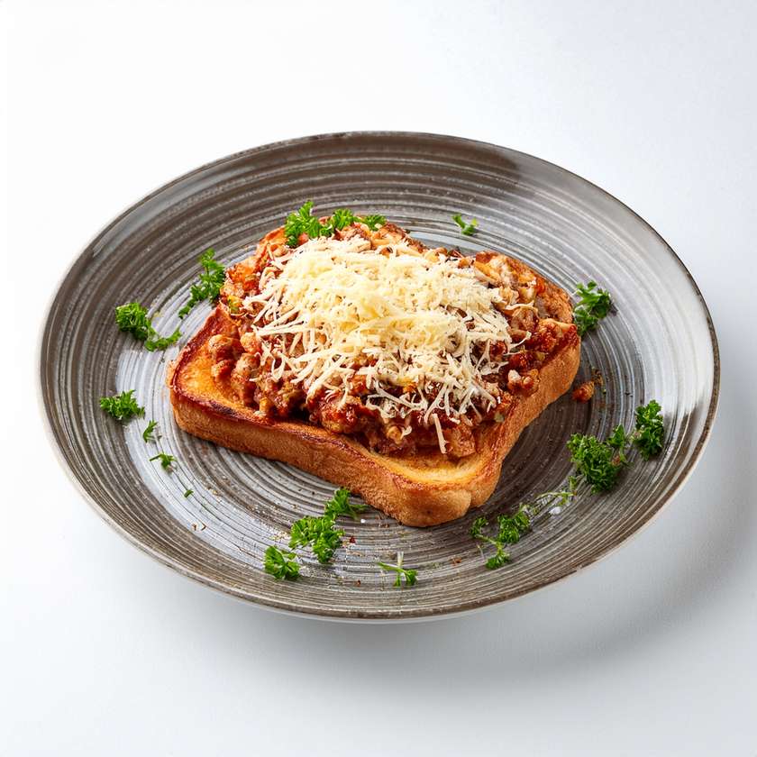 Fried Toast with Spicy Meat