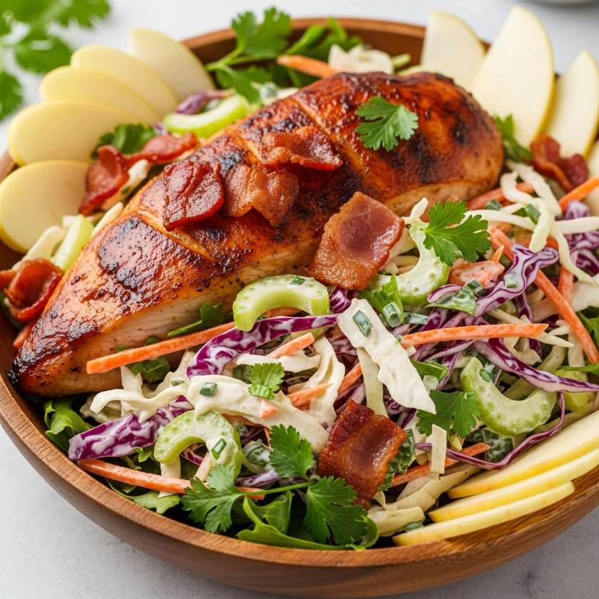 Salada Frango Fumado