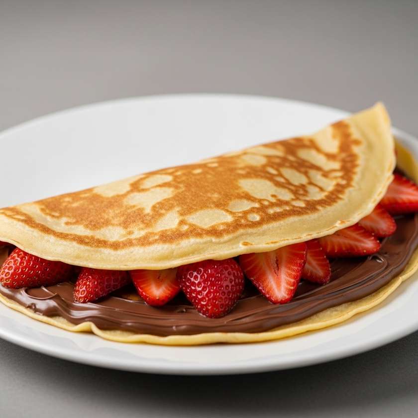 Crepe with Strawberries and Nutella