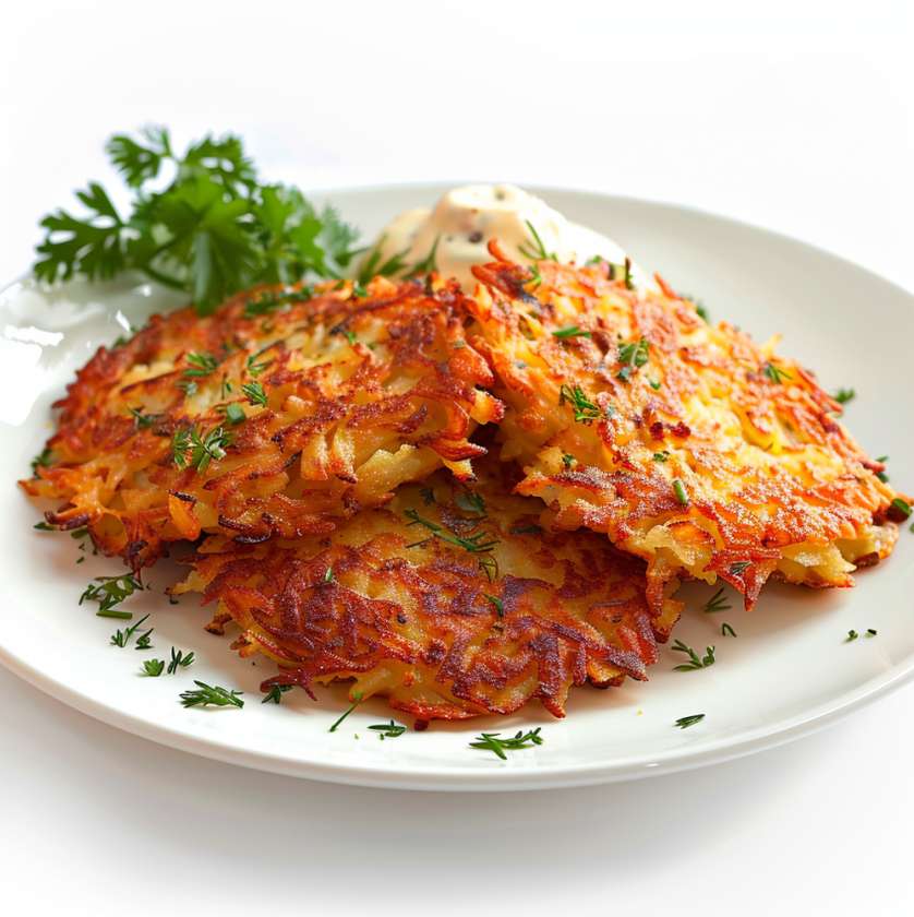 Potato Pancakes with Sour Cream