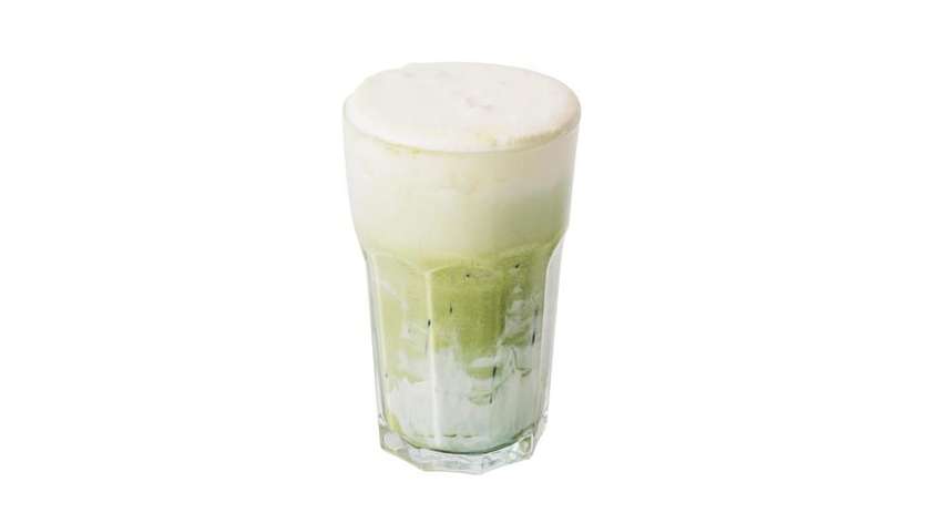 Iced Matcha Latte with CHEESE FOAM