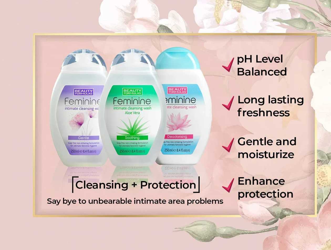 Beauty Formulas Feminine Wash 250ml All Types