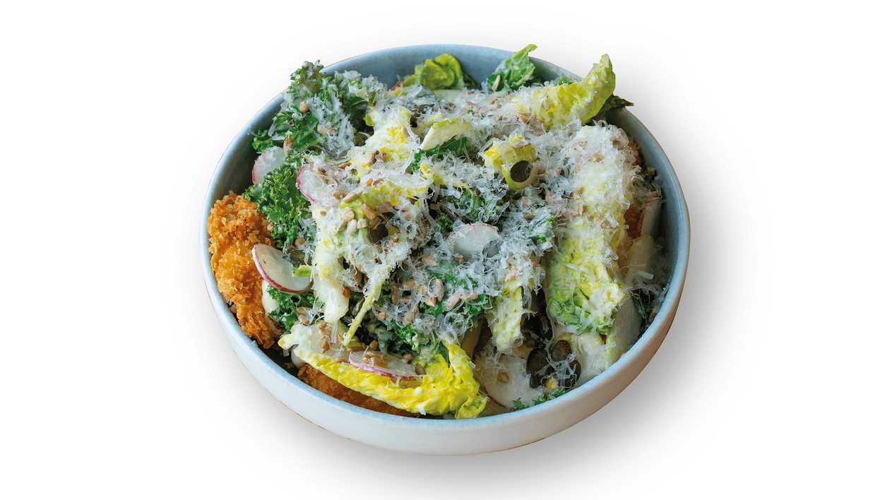 Caesar Schnitzel šalát