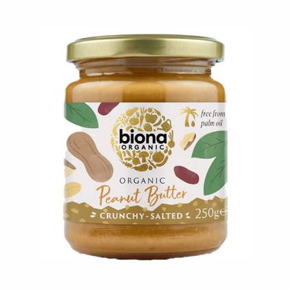 Арахісова Паста Хрустка без Солі ТМ Biona Organic 250 г