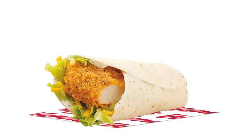 Spicy chicken wrap
