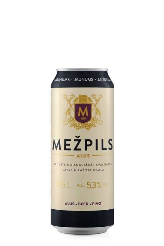 Mežpils Beer 5.3% 0.5l can
