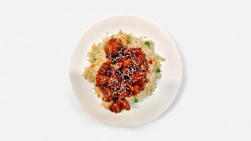 Honey Chicken with rice