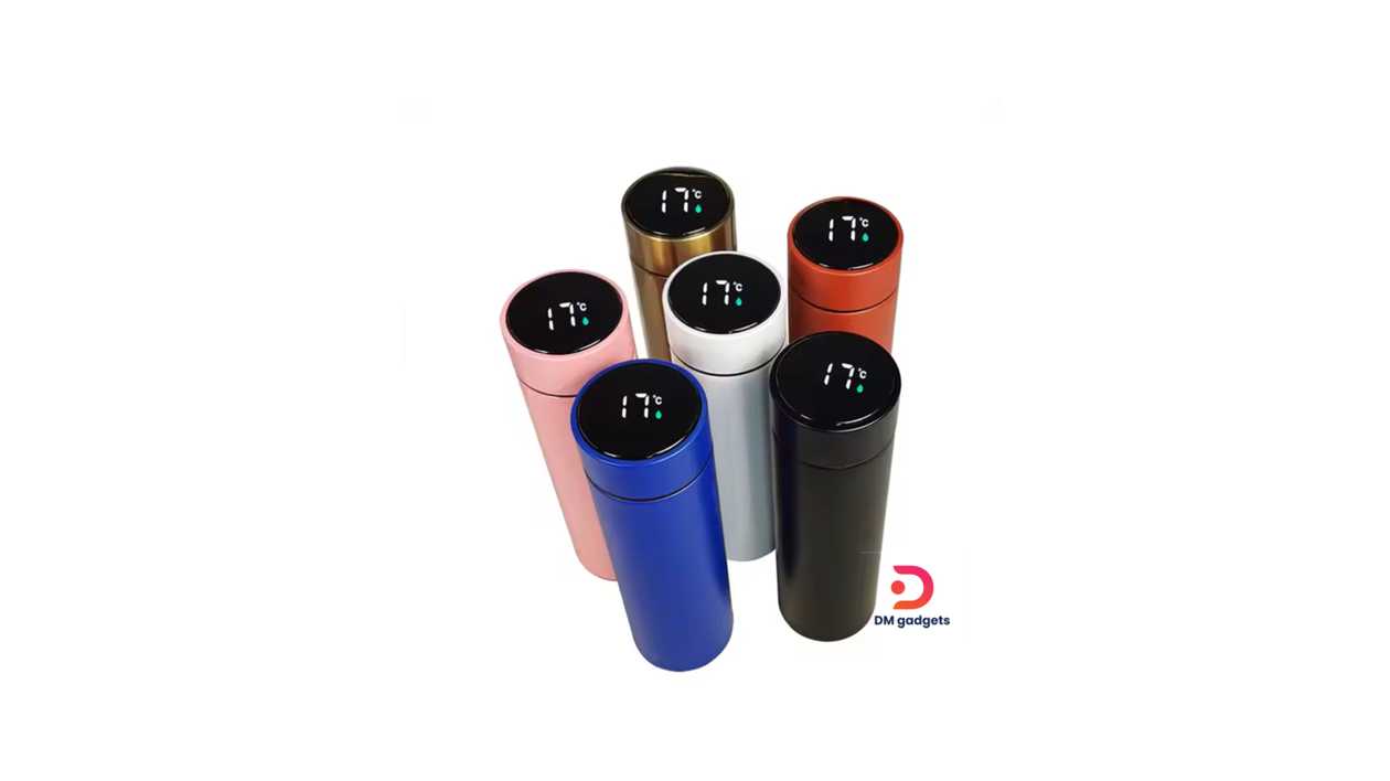 #606B#NGTV-18®Thermos flask | Stainless steel | 450 ml | With tea filter with LED display | White