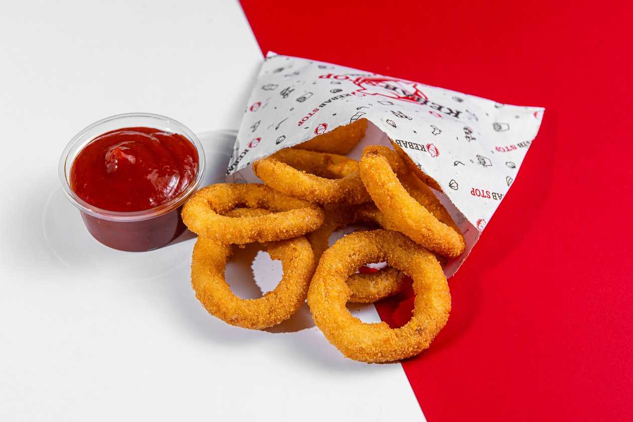 Sibularõngad kastmega (8 tk)