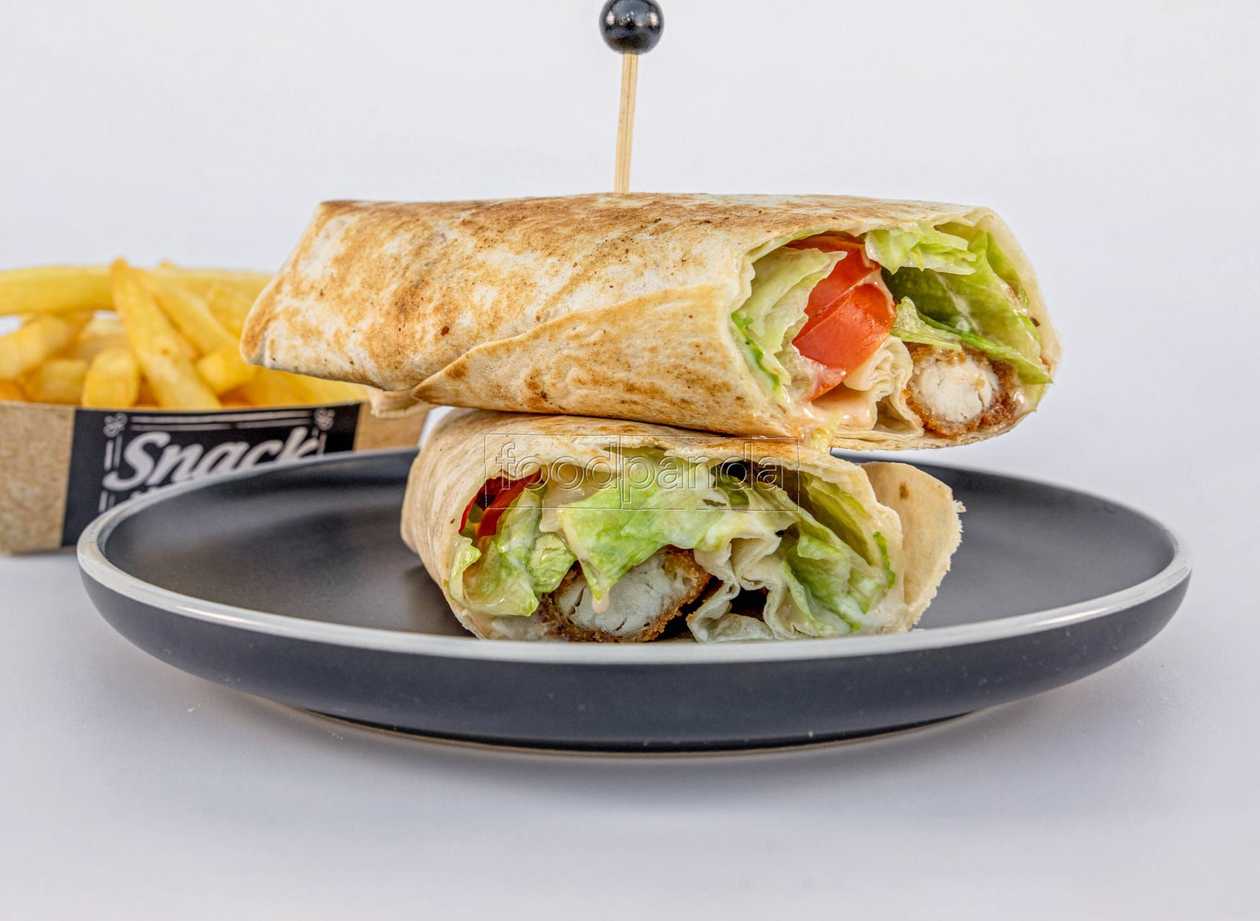 Chicken Wrap + belgické hranolky