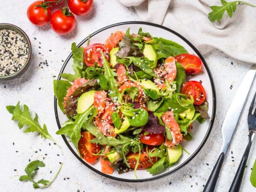 Neptune Salad (Vegetable with Salmon)