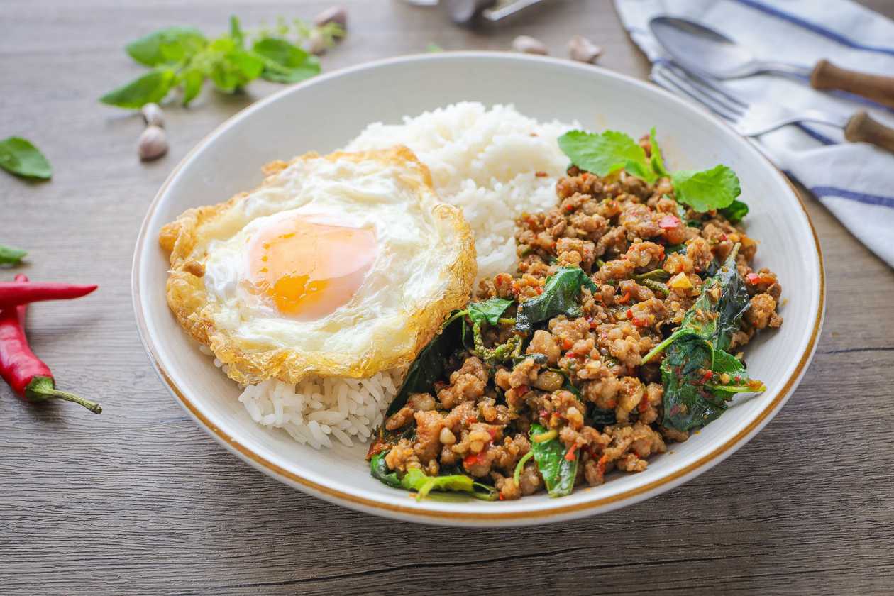 37.  Pad Ka Prows Tofu