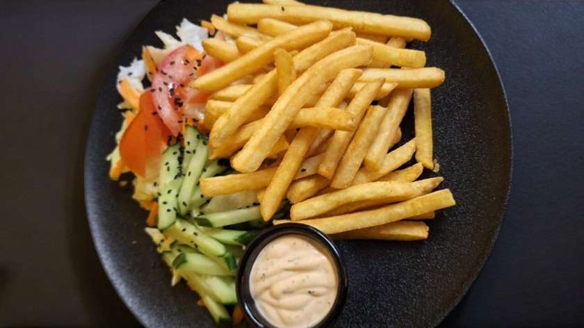 French Fries with Vegetables