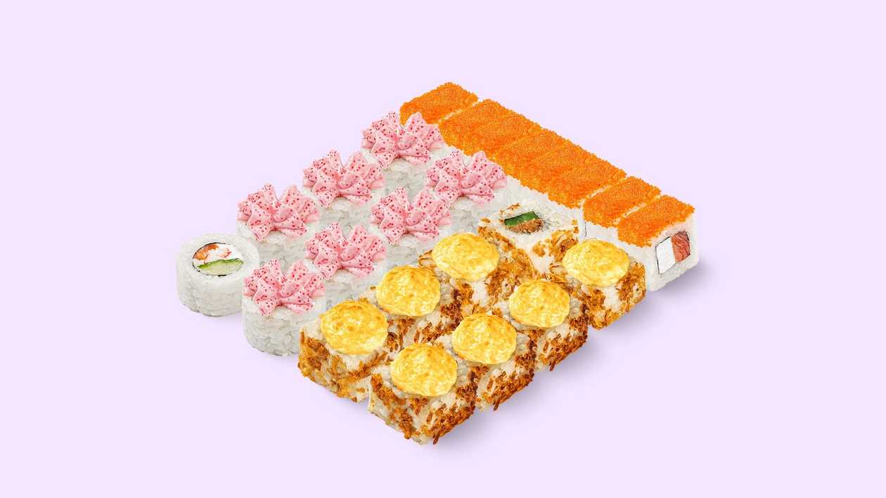 Three salmon - 24 pieces