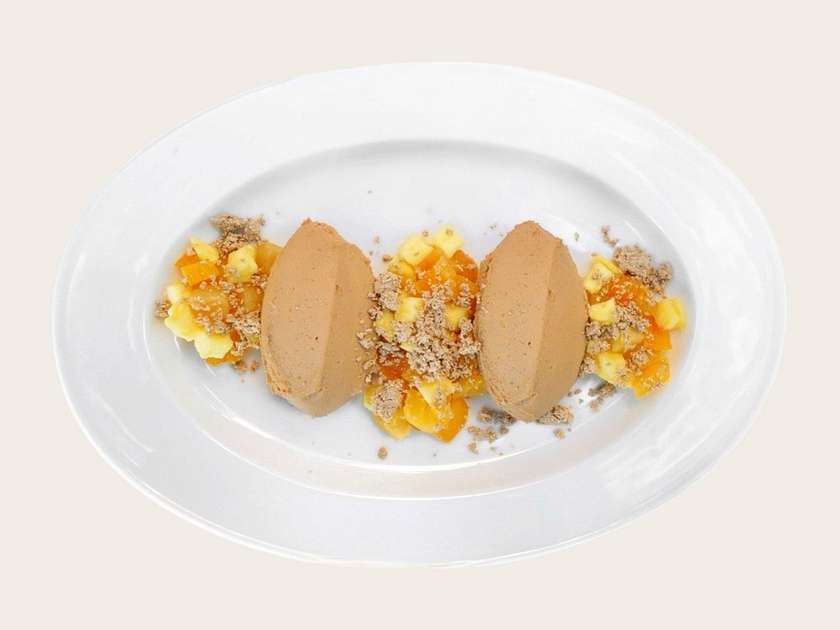 Паштет з яблуком, курагою та халвою