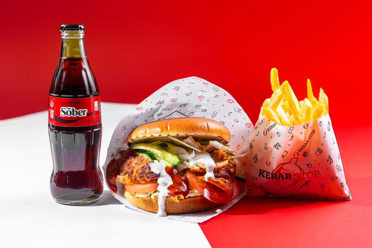 Kebab Burger keskmine eine