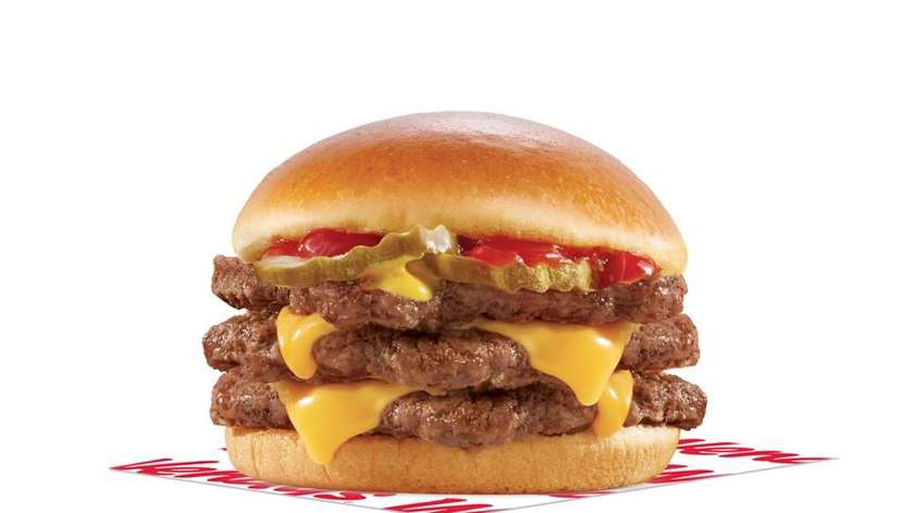 Triple cheeseburger