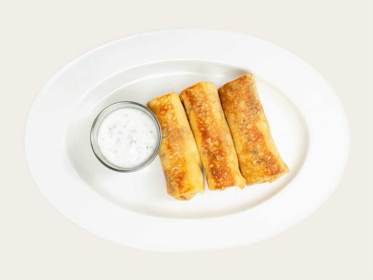Млинці з куркою та грибами