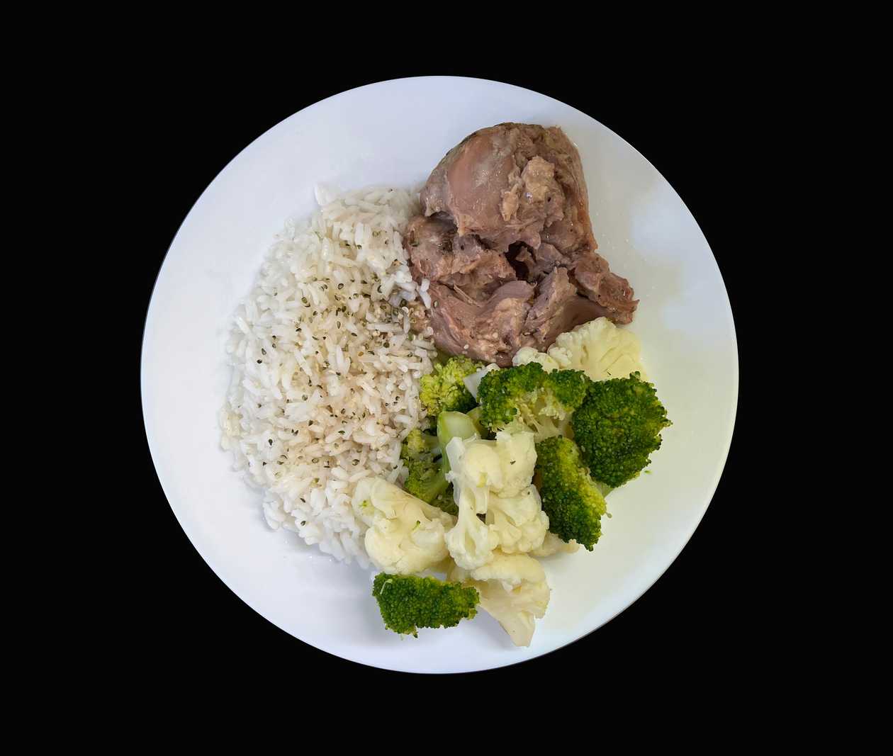 Obědová skládačka Maso + Příloha + Zelenina