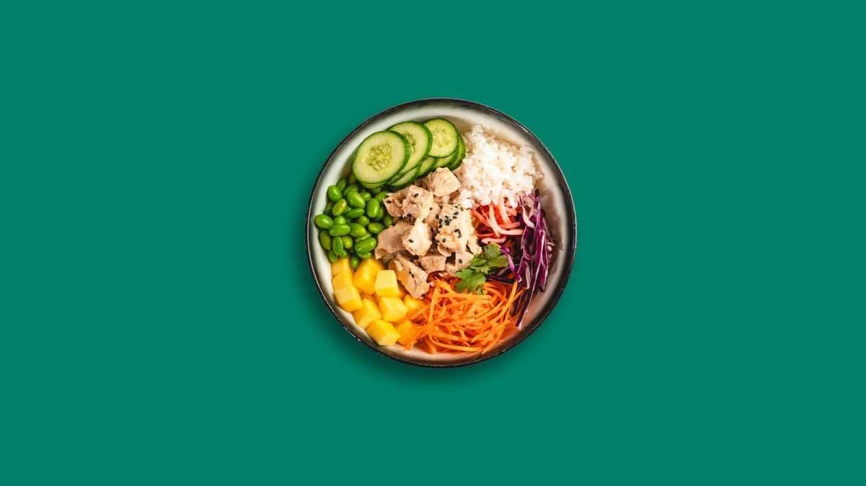 Korean Chicken Poke Bowl