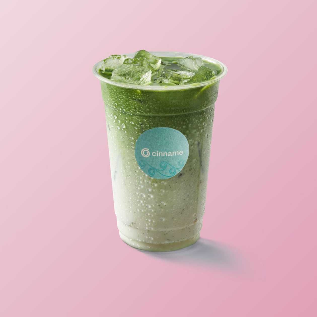 Ledové matcha latte