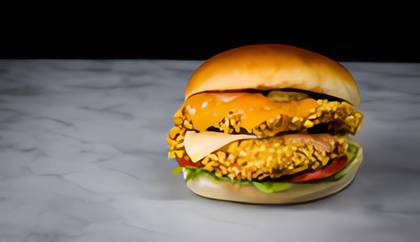 Double Fried Chicken Burger