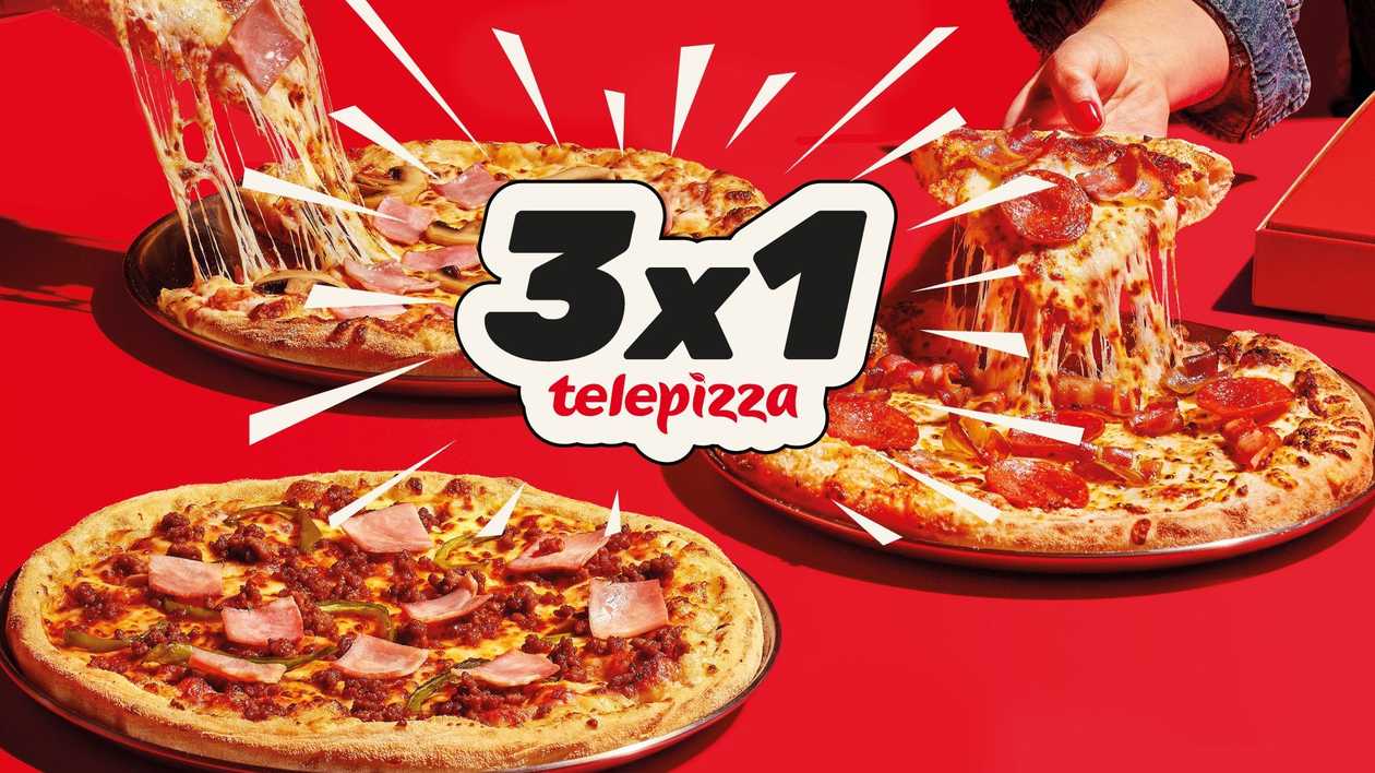 3x1 🎁 em Pizzas Médias