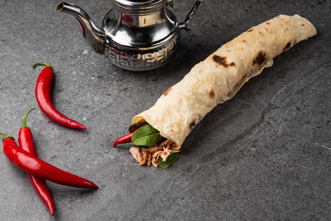 Kebab in Lavash