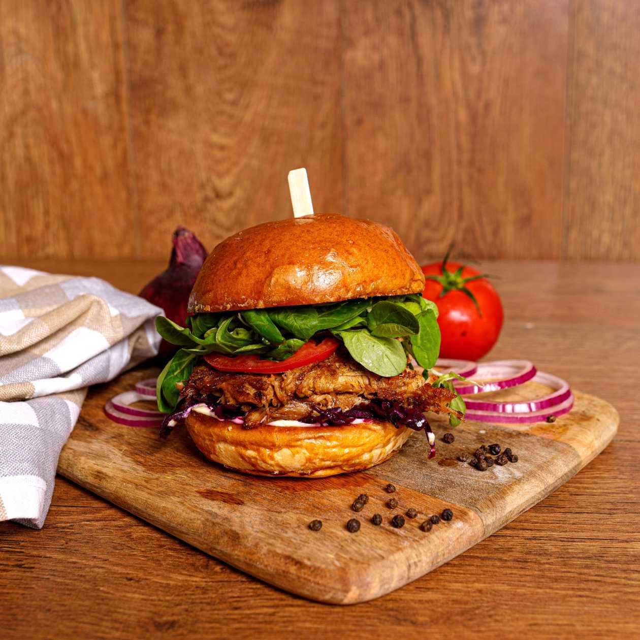 Pulled pork burger