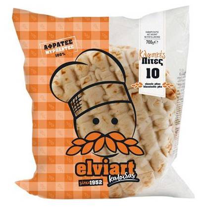 Elviart Greek Pita 16cm 10pcs