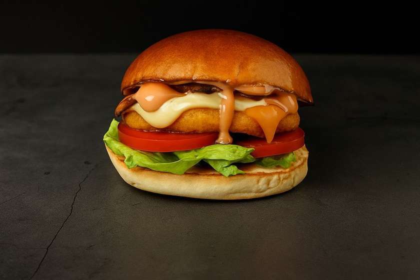 Just cheese burger (vegetarian)