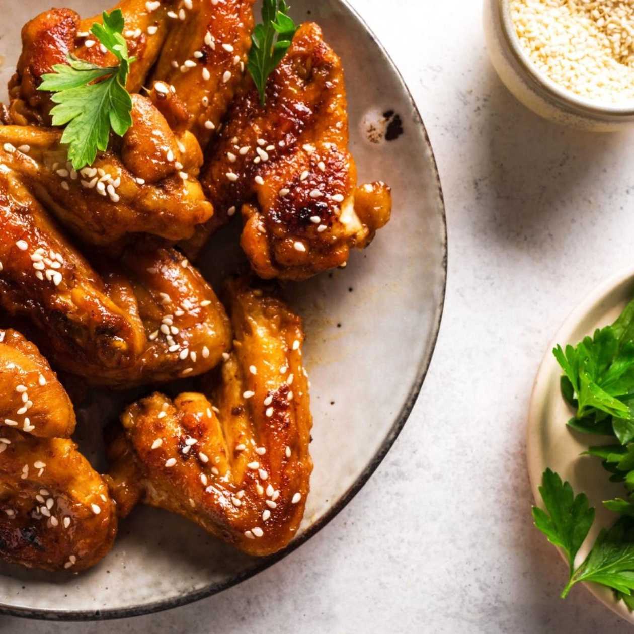 Pečená kuřecí křídla v marinádě BBQ