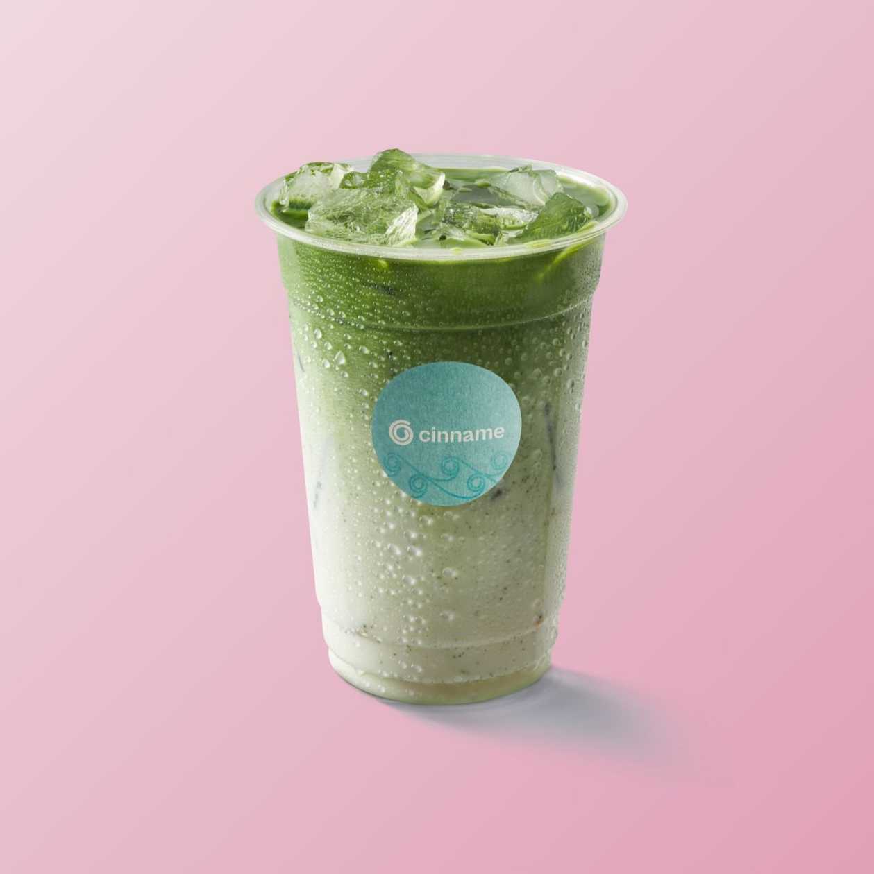 Ledové matcha latte