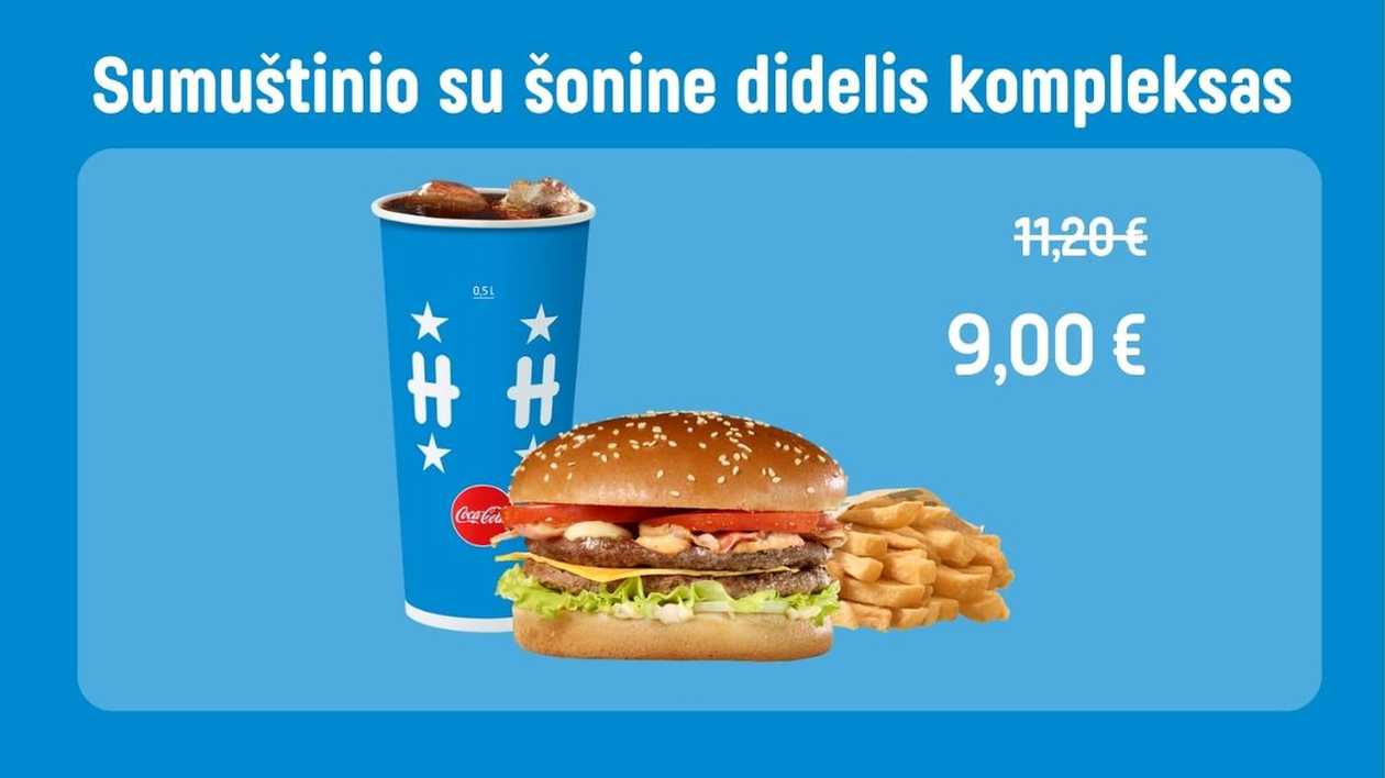 Bacon Burger Large meal