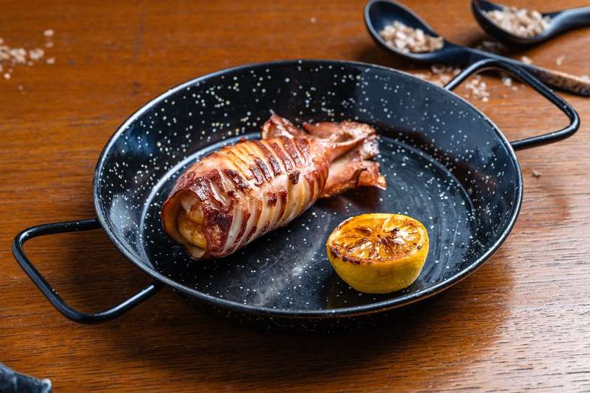 Calamar umplut cu creveți