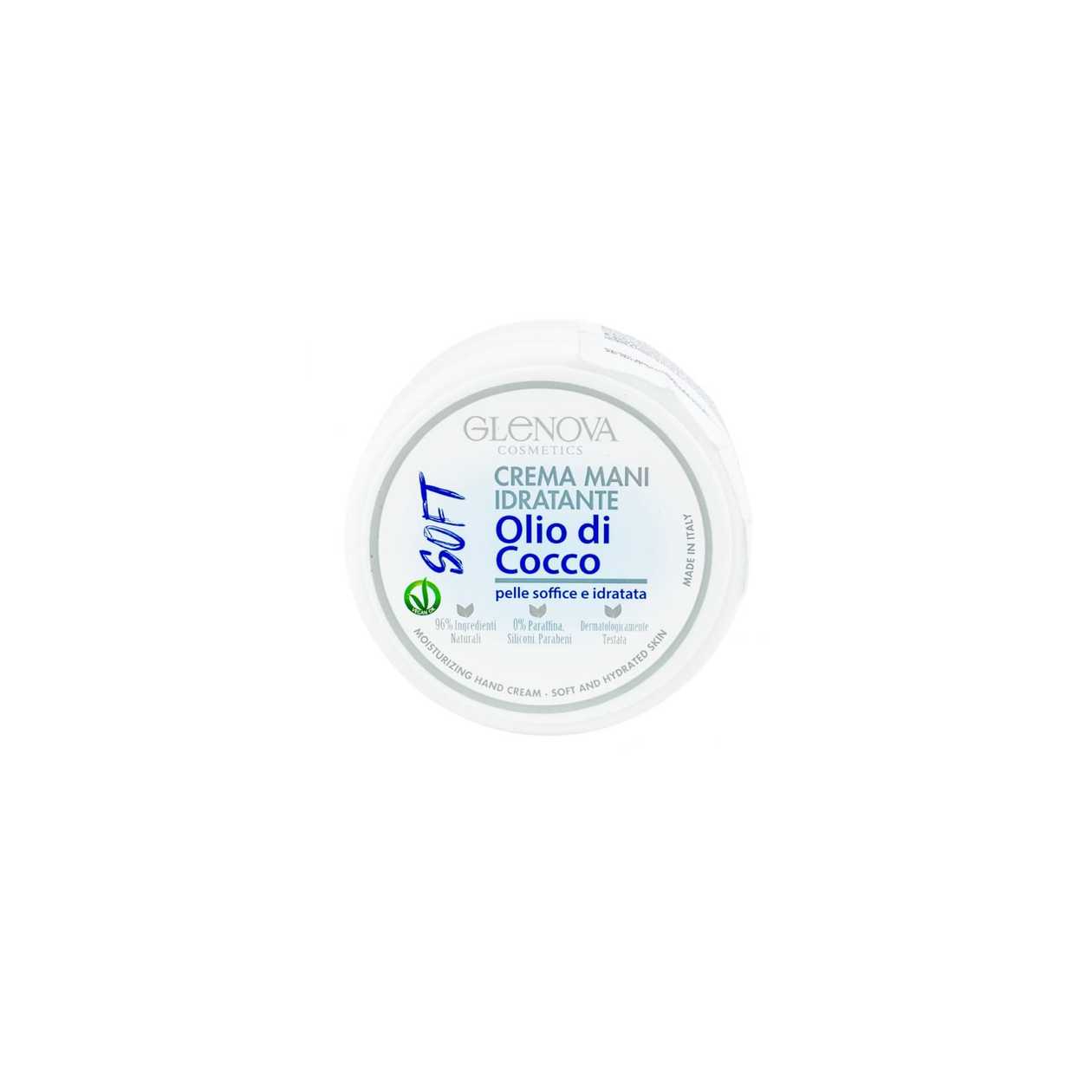 HYDRA+ Coconut Oil Hand Cream for Soft Skin by GLENOVA COSMETICS