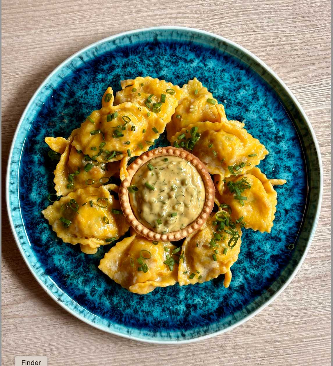 Signature Pelmeni with Crab Meat