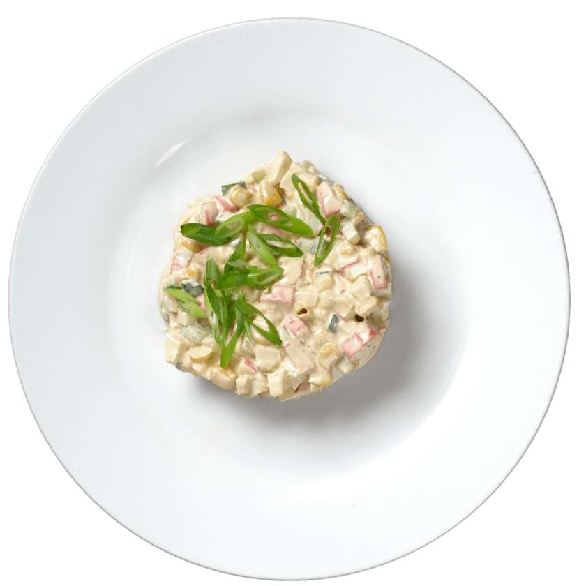 Салат з крабовими паличками та майонезом (1000 г)