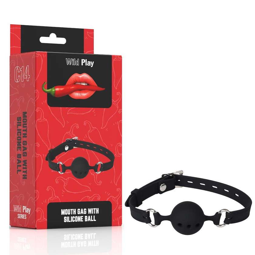 EROSPACE WILD PLAY - Silicone ball mouth gag