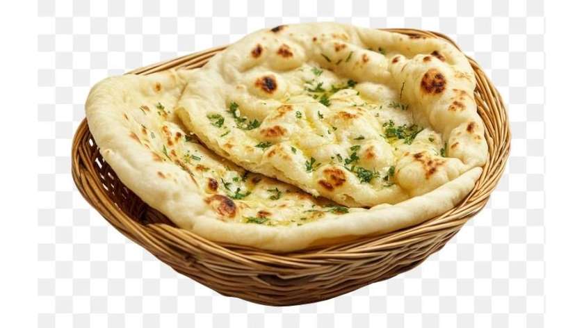 Cheese Naan & Mango Lassi
