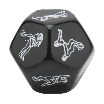 Kamasutra Dice Black 12-Sided