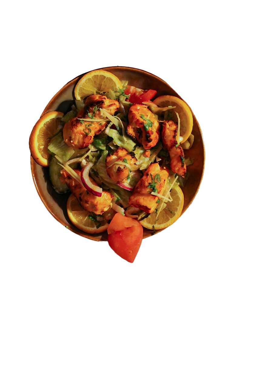 Salmon Tikka Salad