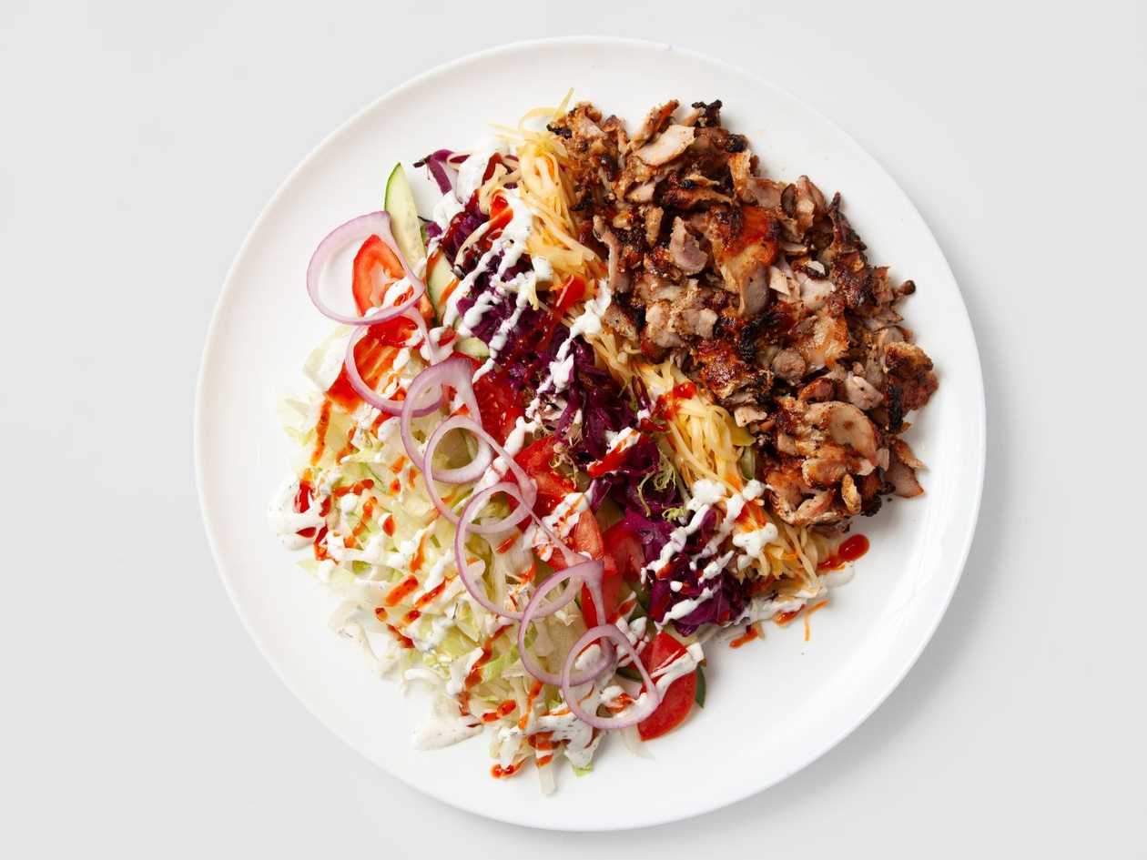 Chicken kebab talíř - kuřecí