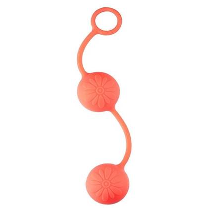 Neon Orange Silicone Love Balls