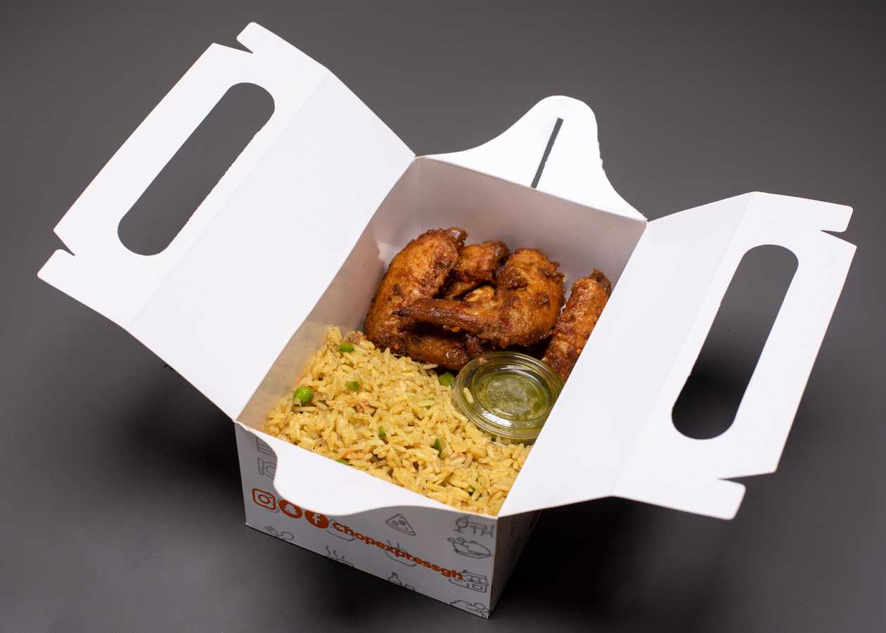 Fried Rice with Chicken wings